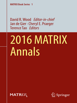 cover image of 2016 MATRIX Annals